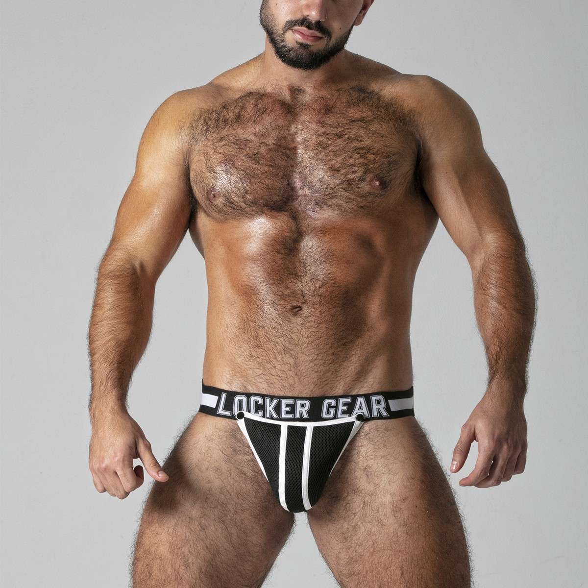 LOCKER GEAR FULL ACCESS JOCKSTRAP WHITE